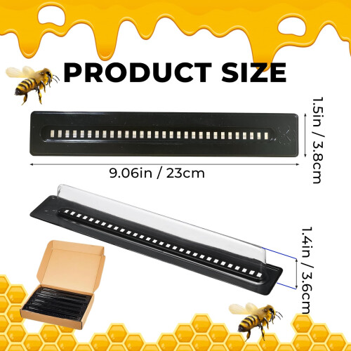12 Pack Beehive Beetle Trap Set, Disposable Plastic Beekeeping Tools for Small Hive Beetle Control 2