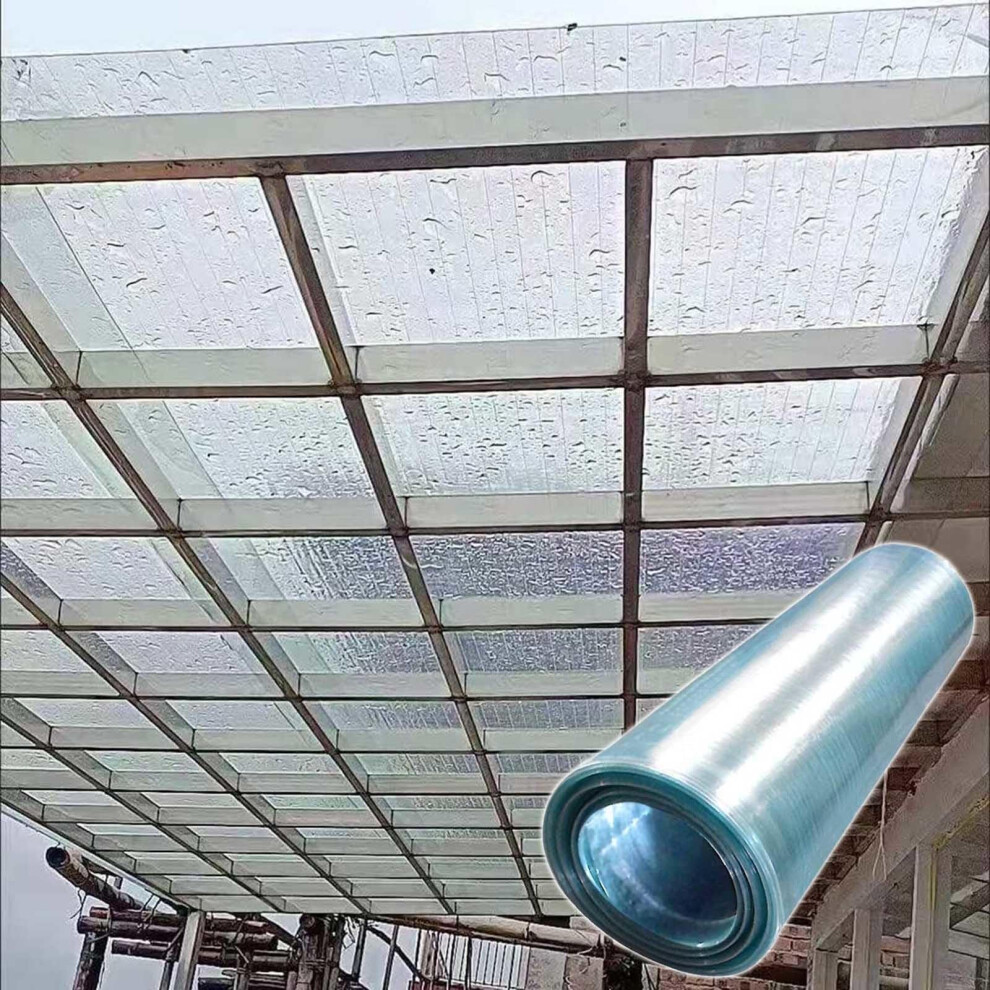 Polycarbonate Roofing Sheets 0.8Mm Transparent Greenhouse Roof Panels Uv Resistant Weatherproof Durable 0.6X2m 9771547909958