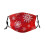 Reusable Face Mask with Christmas Snowflake Pattern, Adjustable Unisex Washable Breathable Design 1