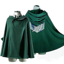 (black, L) Anime Attack On Titan Cloak Shingeki No Kyojin Scouting Legion Aren / Levi Capes Cosplay Costume