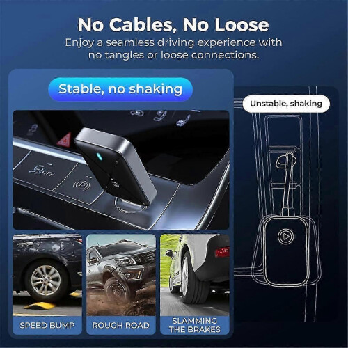 (For Android) Wireless CarPlay Adapter Mini CarPlay Dongle Adapter, Convert Wired to Wireless Carplay Adapter 1