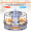 Automatic Egg Incubator 12 Eggs with Humidity Control, Digital Display and 360 Clear View for Chickens Ducks Quails 2