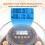 Automatic Egg Incubator 12 Eggs with Humidity Control, Digital Display and 360 Clear View for Chickens Ducks Quails 4