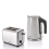 Swan Swan Townhouse Grey Kettle & 2 Slice Toaster Set 2