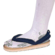 (DEEP BLUE, 38 39) Anime Demon Slayer Cosplay Shoes Kimetsu No Yaiba Kamado Clogs Sandals Flip Flop Lucky_b