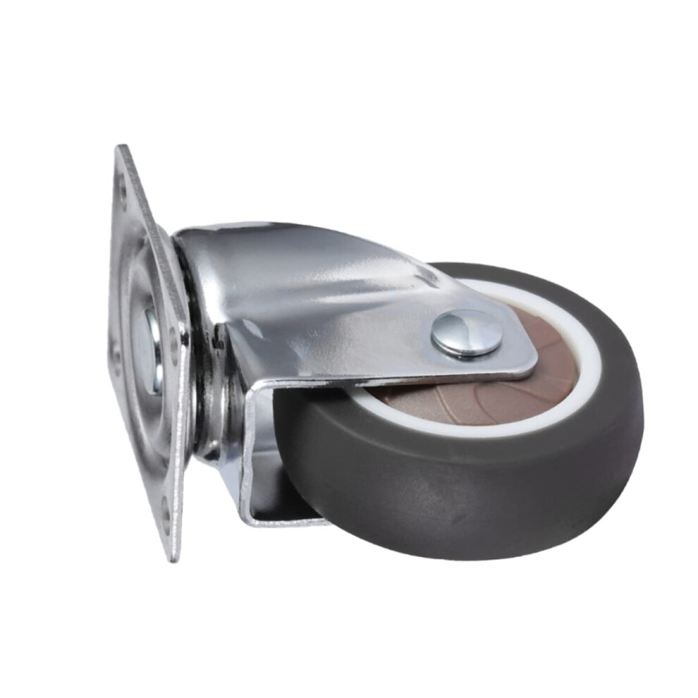 4Pcs 1.25 Inch Silent Swivel Caster Wheels Heavy Duty Steel 360 Smooth Rolling Furniture Casters 9351714535106