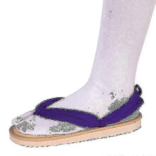 (PURPLE, 44 45) Anime Demon Slayer Cosplay Shoes Kimetsu No Yaiba Kamado Clogs Sandals Flip Flop Lucky_b