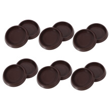 Furniture Caster Cups 12pcs Non Slip Rubber Wheel Protectors for Hardwood Floors