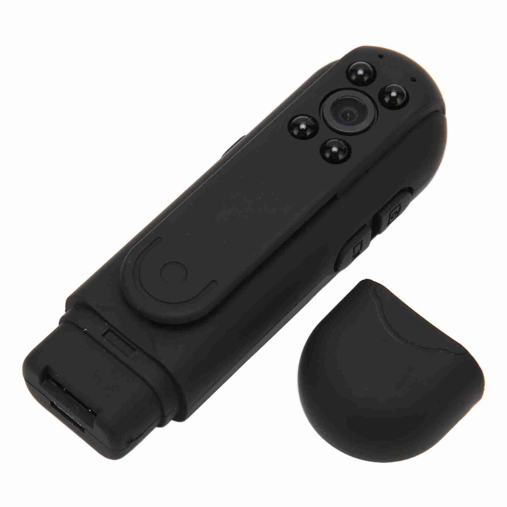 1080P Mini Camera Pocket Clip 800Mah 128Gb Black 8381393702064