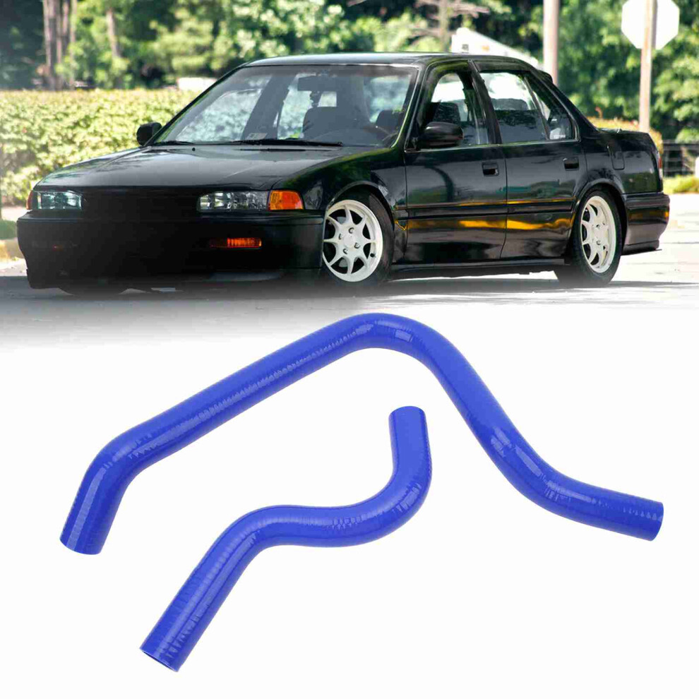2Pcs Radiator Hose Kit Accord Cb7 F22a 2.2L Blue 9491393702236