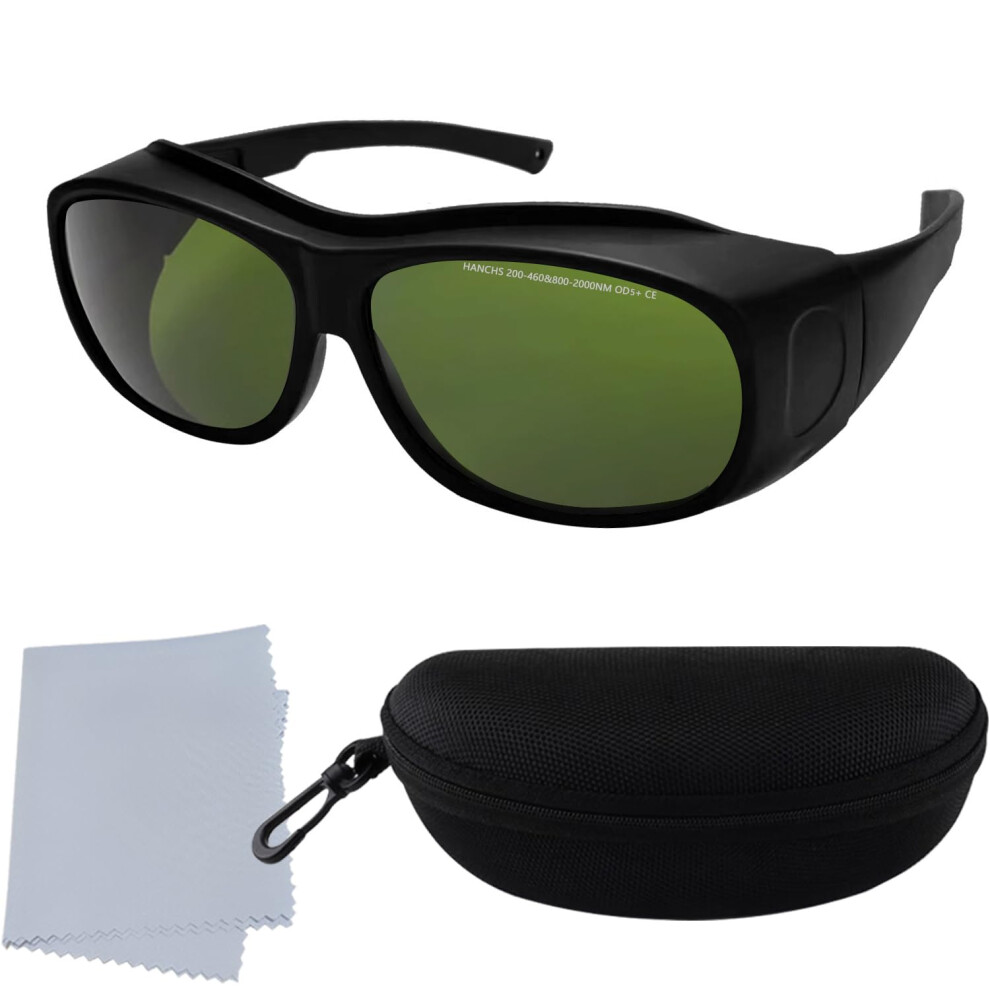 Laser Safety Glasses Ipl 200Â460Nm 800Â2000Nm Broad Wavelength Uv Blocking Goggles For Hair Removal And Red Light Therapy (Light Green) 9771547910176