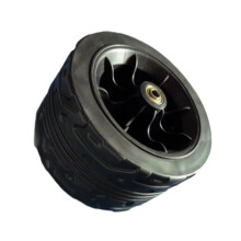 Camping Cart Wheel 17cm Universal Replacement Trolley Wheel Smooth Rolling Durable Outdoor Fit