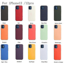 (White) Silicone Case With Magsafe For Iphone 12 12 Pro