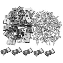 Fence Wire Clips 300pcs Set, Durable Aluminum Livestock Fencing Clips for Quick Tightening and Easy Installation