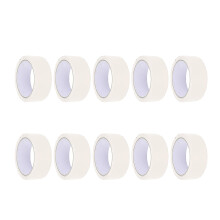 10PCS White Paper Masking Tape for Painting, Clean Edge Finishing and WeatherResistant Adhesion
