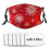 Reusable Face Mask with Christmas Snowflake Pattern, Adjustable Unisex Washable Breathable Design 2