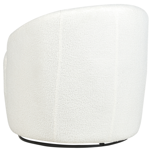 Beliani Swivel Armchair DAVIK Boucle Off-White 1