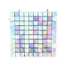 12 Pieces Multi Color Mosaic Panel Mirror, Square