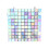 12 Pieces Multi Color Mosaic Panel Mirror, Square 1