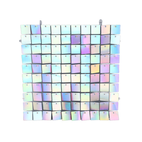 12 Pieces Multi Color Mosaic Panel Mirror, Square