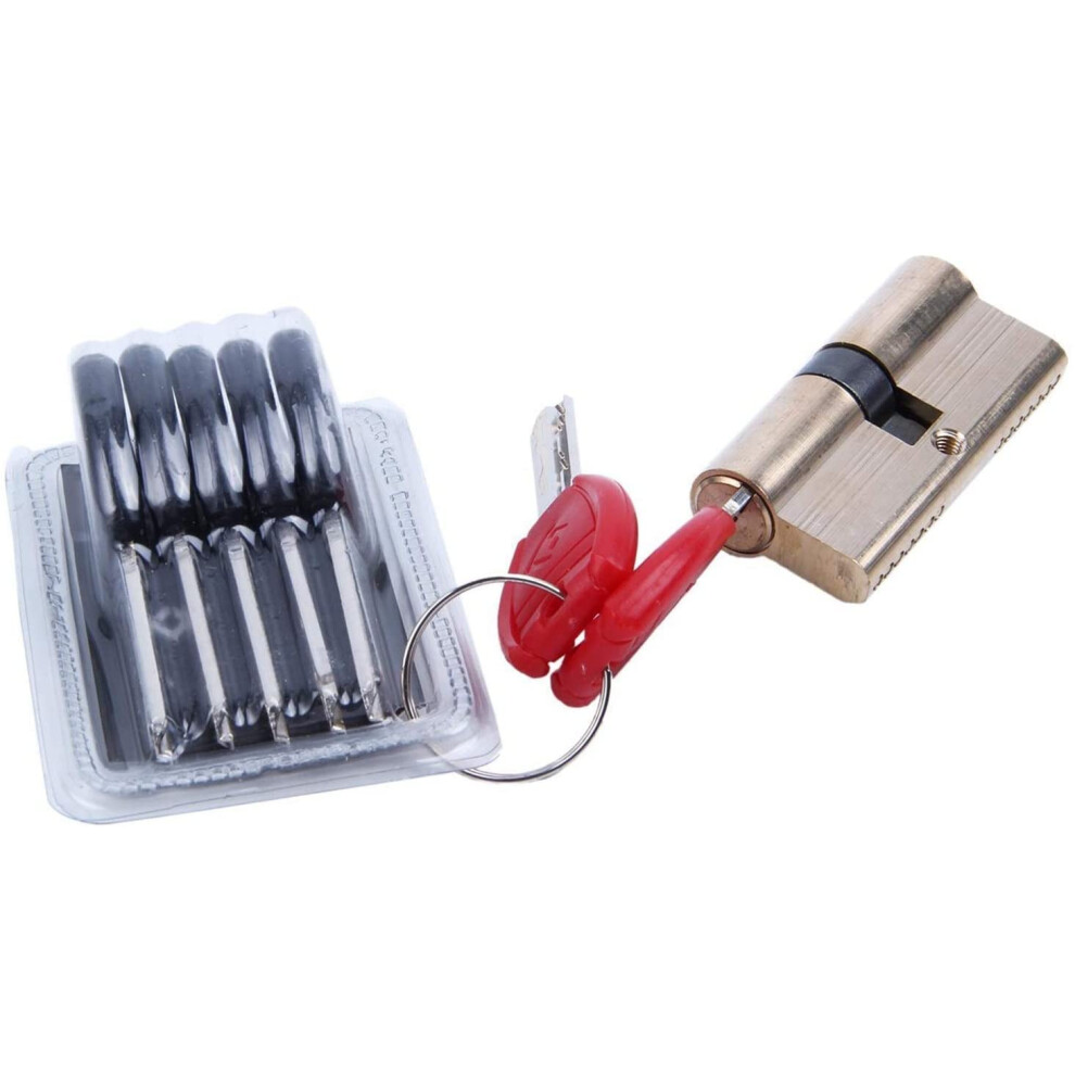 Security Brass Euro Cylinder Door Lock 65Mm AntiâDrill Thumb Turn Barrel With 7 Keys 9351714535533