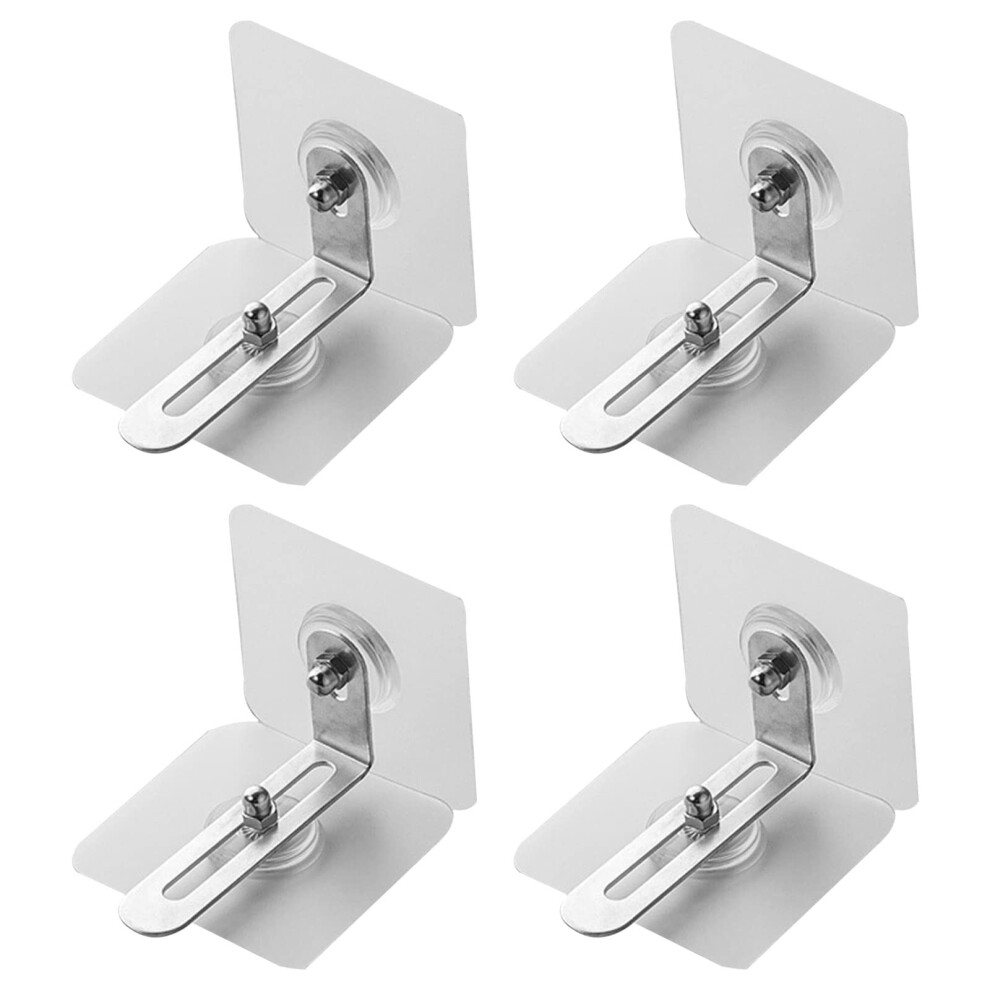 4 Pack Furniture AntiTip Straps Adjustable Stainless Steel Wall Anchors Child Safety No Drill