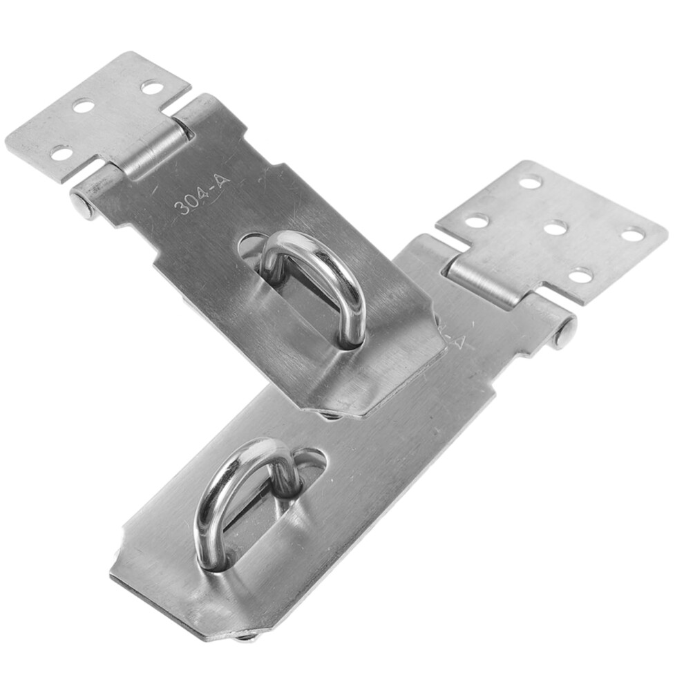Heavy Duty Stainless Steel Hasp Latch 2Pcs, CorrosionâResistant PadlockâReady Door Lock For Barn And Outdoor Gate 9351714535687