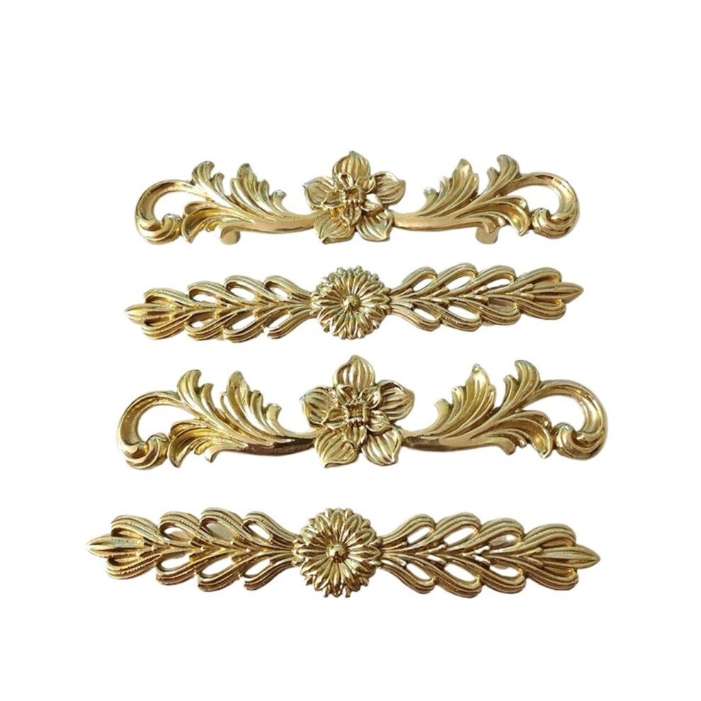 Vintage European Brass Cabinet Pulls 96Mm Solid Brass Drawer Handles For Kitchen And Wardrobe 9073542057291