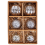Beliani Set of 6 Baubles ARGENTIN Glass Silver 3