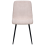 Beliani Set of 4 Dining Chairs TUSCOLA Fabric Light Beige 5