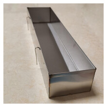 Stainless Steel Livestock Feeder 2in1 Hay and Water Trough 60cm Durable Reusable for Chickens Ducks Sheep