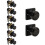 Matte Black Interior Door Knobs 6 Pack Privacy and 2 Pack Dummy Set for Bedroom Bathroom Closet 1
