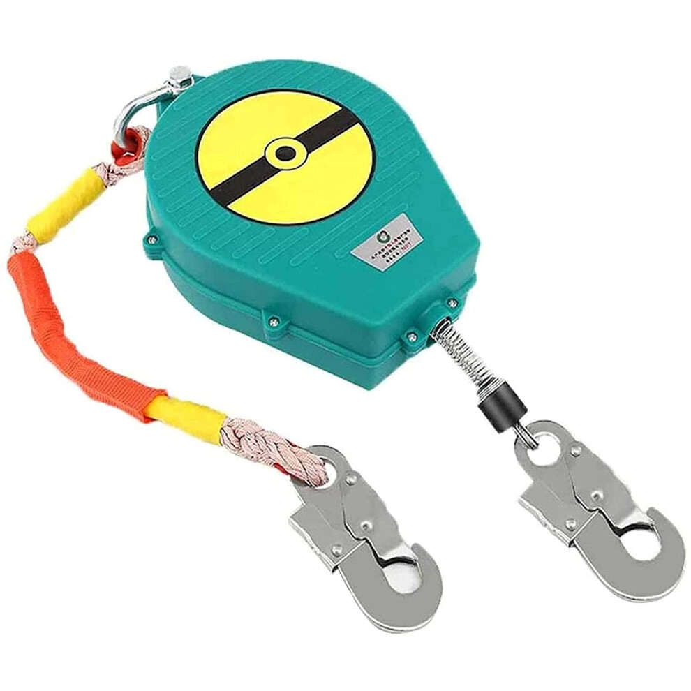 Fall Protection Lifeline 7M Self Retracting Safety Lanyard 150Kg With Instant Fall Locking Hooks 9330225387619