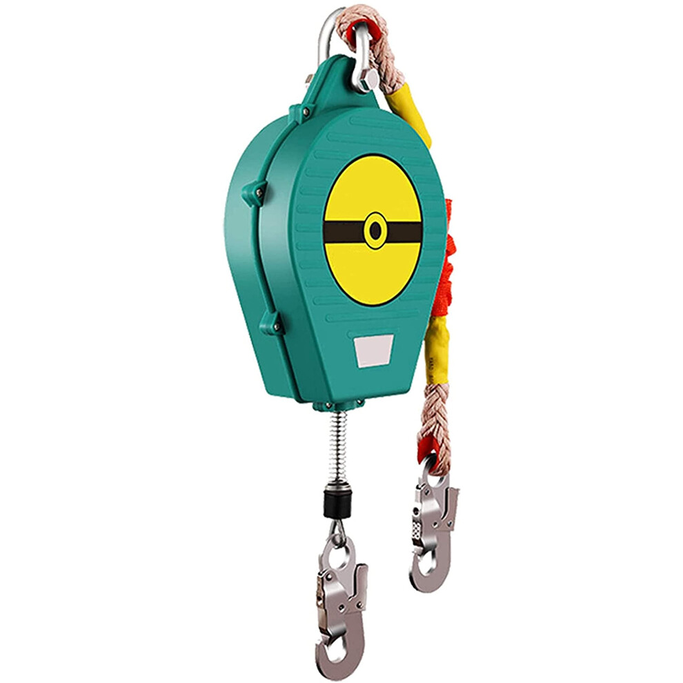 Self Retracting Lifeline 15M 150Kg Fall Arrest Block With Rapid Locking And Shock Force Reduction For Climbing 9073542117582