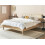 Beliani Bed Rattan MONPAZIER 180 x 200 cm (EU Super King) Light Brown 5