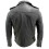 (XS) Men's Black Brando Leather Biker Jacket Abc 3