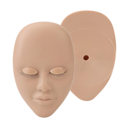 Lash Mannequin Head Light Brown 16x10.4cm Reusable 1