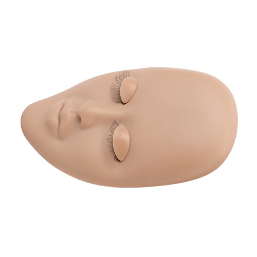 Lash Mannequin Head Light Brown 16x10.4cm Reusable 2