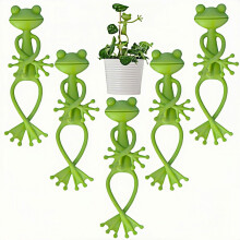 Frog Plant Stand for Indoor Outdoor Pots, Cute Frog Pot Holder 5 Pack with Rustproof Stable Support