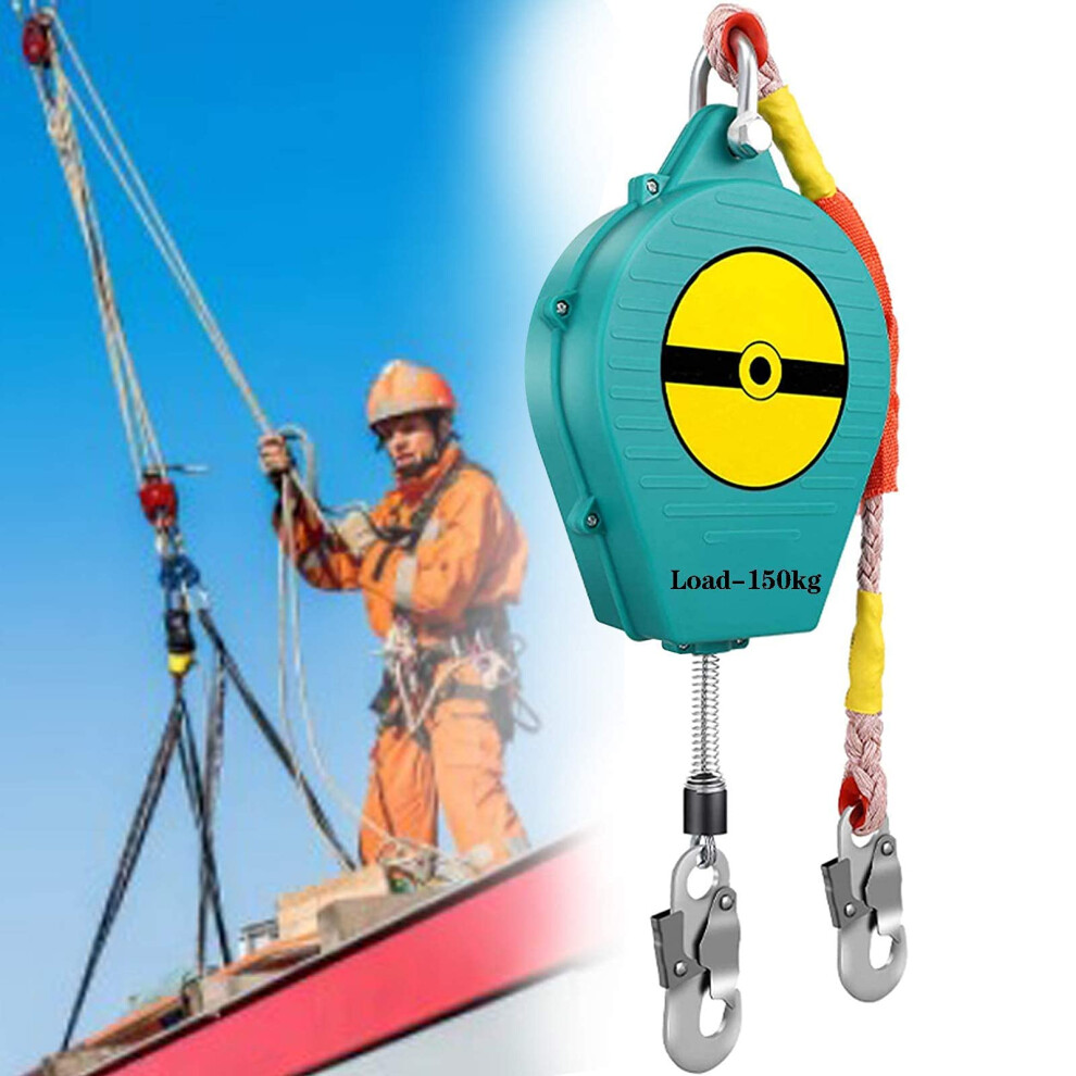 Self Retracting Lifeline 5M Retractable Fall Arrester 150Kg Load Industrial Safety Rope Lanyard 9351714536011