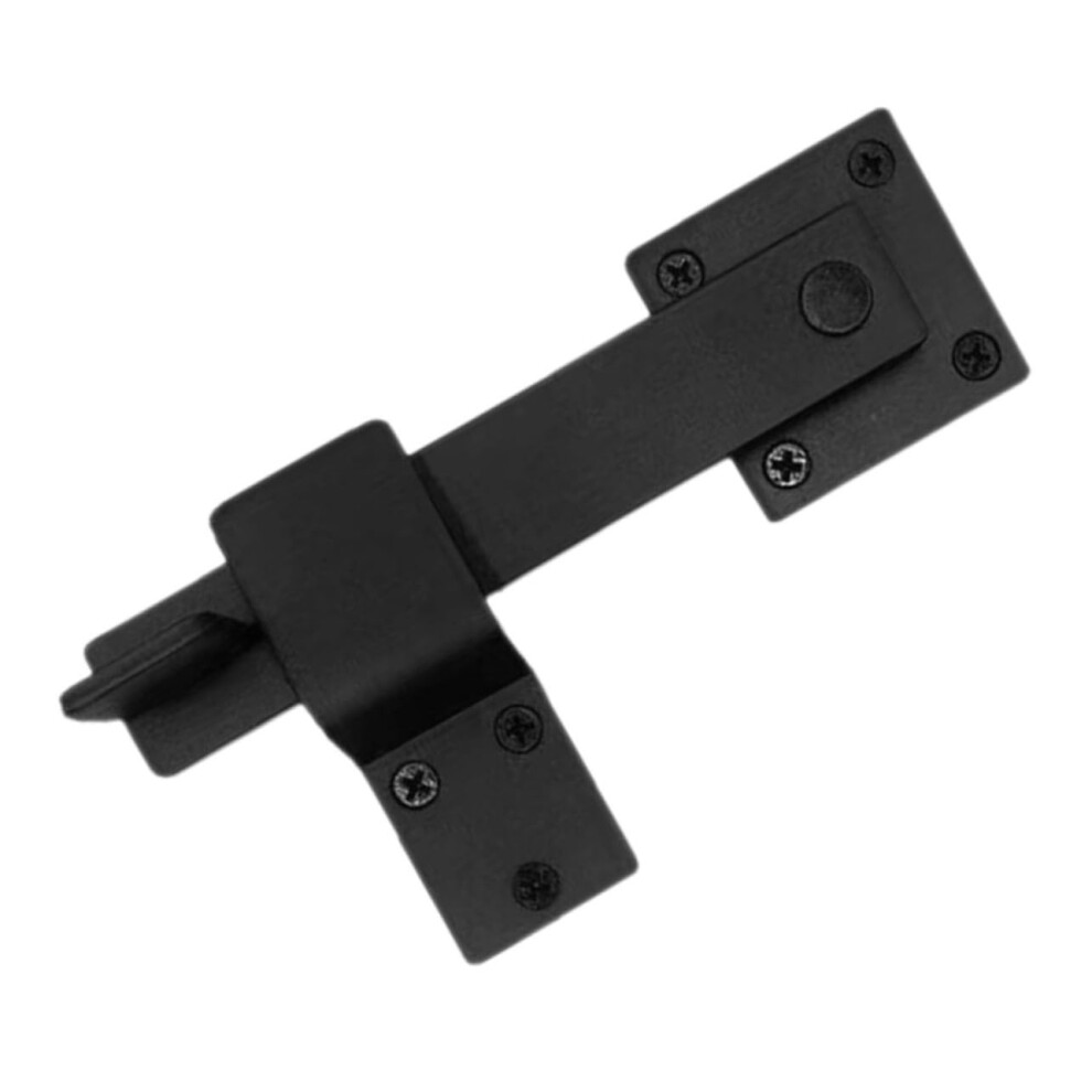 Barn Door Latch Lock With Wrought Iron Gate Lock Hasp, Durable Iron Construction, Easy Diy Install 9771547911036