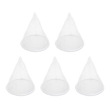 5PCS Beekeeping Equipment Nylon Cone Honey Filter Set with Reusable Mesh for Efficient Filtration