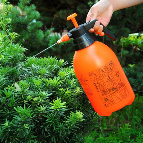 3L Garden Pressure Sprayer with Adjustable Nozzle, Ergonomic Pump Handle, Multi‑Purpose Blue Bottle 1