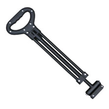 Adjustable Heavy Duty Wagon Push Handle Attachment for Cart or Camping Trolley, Ergonomic Black Design