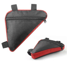 (Red) Multifunctional Mountain Bike Bag Large Capacity Front Rack Bag Tool Kit