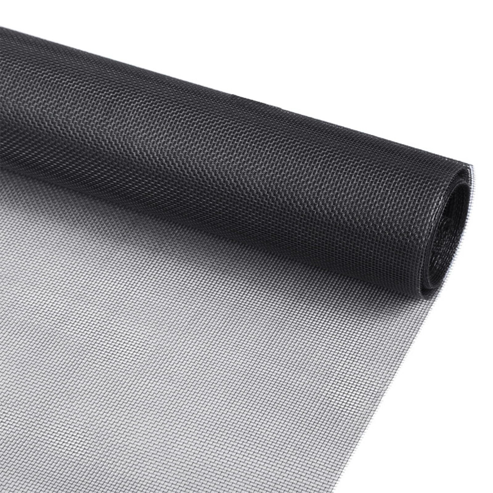 36 In X 50 Ft Black Fiberglass Window Screen Roll, Durable Fiberglass Build For Windows And Patio Doors 9351714536141