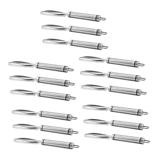 15pcs Poultry Processing Tools Set Ergonomic Chicken Lung Scraper Kit HeavyDuty Easy Clean