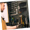 Pegboard Organizer Bins Set of 5, Quick Mount Durable Storage for Garage and Workshop Tools 2