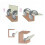 Hidden 180 Degree Cabinet Hinge with Durable Metal Construction, Smooth Pivot Motion, Easy Installation 3