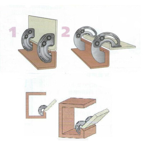 Hidden 180 Degree Cabinet Hinge with Durable Metal Construction, Smooth Pivot Motion, Easy Installation 2